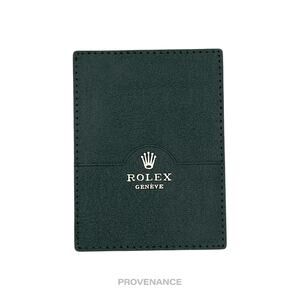 🔴 Rolex Card Holder Wallet - Green Leather